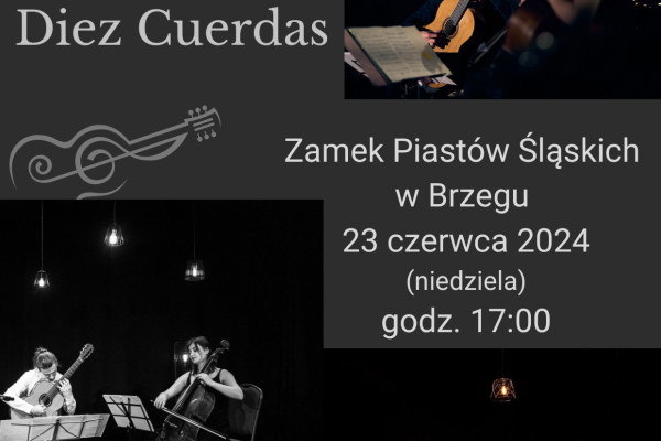 Zaproszenie na koncert duetu Diez Cuerdas