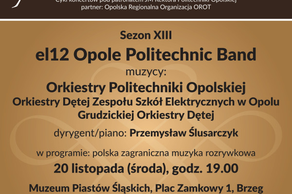 Kolejny występ grupy orkiestrowej el12 Opole Politechnic Band